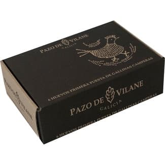Huevos camperos primera puesta estuche 6 unidades - Pazo Vilane