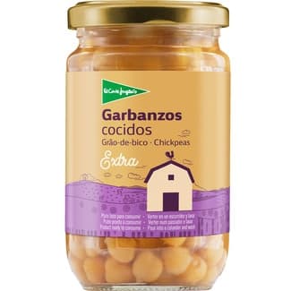 Garbanzos cocidos al natural frasco 200 g - El Corte Ingles