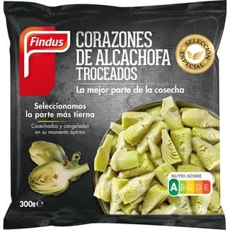 Corazones de alcachofas trozeados bolsa 300 g - Findus