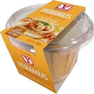 Hummus clásico sin gluten sin lactosa tarrina 500 g - Ygriega