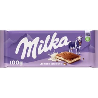 Chocolate relleno de cremosa leche tableta 100 g - Milka