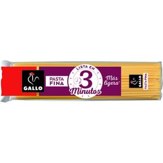 Espaguetis pasta fina 3 minutos paquete 400 g - Gallo