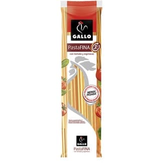 Espaguetis con vegetales pasta fina 3 minutos paquete 400 g - Gallo