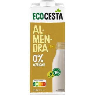Bebida de almendra ecológica 0% azúcar y vegana brik 01 l - Ecocesta