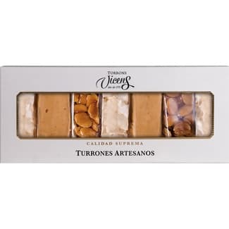 Surtido de turrones en porciones estuche 245 g - Vicens