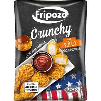 Crunchy american style 100% pechuga de pollo con salsa barbacoa envase 300 g - Fripozo