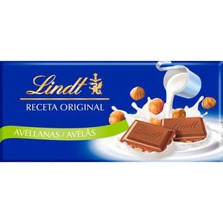 Receta Original chocolate con leche y avellanas tableta 100 g - Lindt