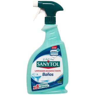 Limpiador de baño desinfectante sin lejía antical pistola 750 ml previene el moho - Sanytol