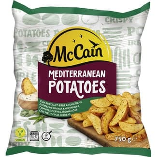 Mediterranean Potatoes gajos de patatas con piel a las finas hierbas bolsa 750 g - Mc Cain