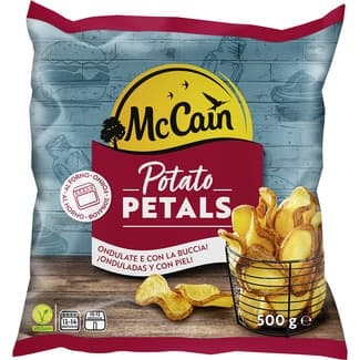 Petals patatas congeladas onduladas con piel bolsa 500 g - Mc Cain