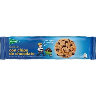 Galletas con chips de chocolate 37% de trocitos estuche 225 g - El Corte Ingles