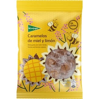 Caramelos duros de miel y limón sin gluten bolsa 125 g - El Corte Ingles