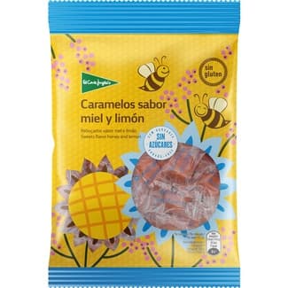 Caramelos duros de miel y limón sin azúcar y sin gluten bolsa 125 g - El Corte Ingles