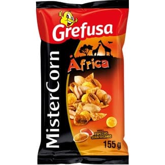 África cóctel frutos secos sabor a especias surafricanas bolsa 195 g - Grefusa Mister Corn