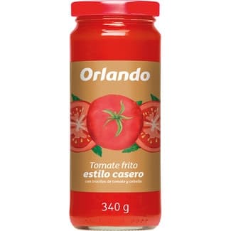 Tomate frito estilo casero sin gluten frasco 340 g neto escurrido - Orlando