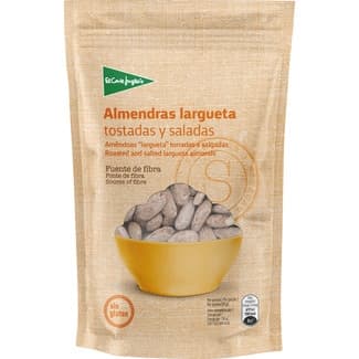 Almendras largueta tostadas y saladas Sin Gluten bolsa 150 g - El Corte Ingles