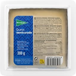 Queso semicurado mezcla elaborado con leche pasteurizada cuña 300 g - El Corte Ingles