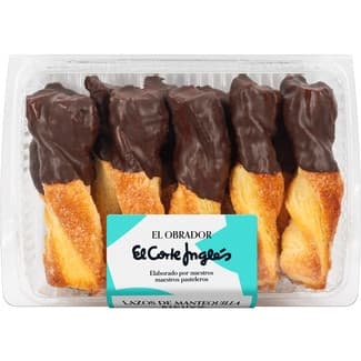 Lazos de mantequilla bañados bandeja 130 g - El Obrador El Corte Ingles