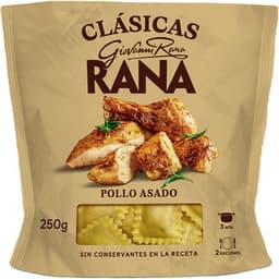 Pasta fresca ravioli al huevo relleno con pollo asado 2 raciones envase 250 g - Giovanni Rana