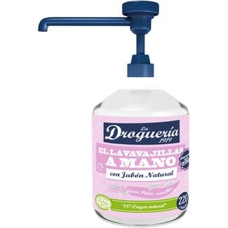 Lavavajillas a mano diluido con jabón natural dosificador 500 ml para pieles sensibles - La Drogueria 1919