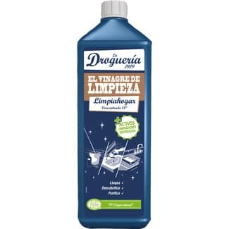 Vinagre de limpieza limpiahogar concentrado 14º botella 1 l - La Drogueria 1919