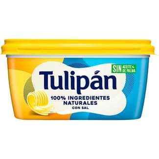 Margarina con sal sin aceite de palma sin gluten sin lactosa tarrina 400 g - Tulipan