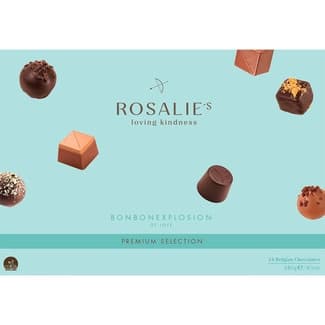 Premium Selection bombones surtidos chocolate belga 24 unidades estuche 240 g - Rosalie's