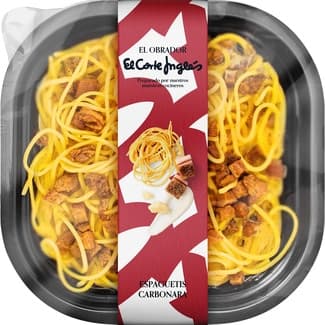 Espaguetis carbonara envase 300 g - El Obrador El Corte Ingles