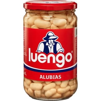 Alubia blanca cocida frasco 400 g - Luengo