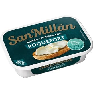 Queso cremoso con roquefort tarrina 125 g - San Millan
