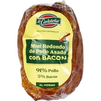 Mini redondo de pollo asado con bacon al horno sin gluten pieza 250 g - La Carloteña