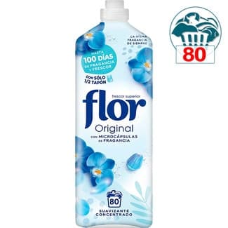 Suavizante concentrado para la ropa Azul botella 80 dosis - Flor
