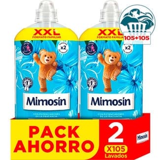 Suavizante concentrado extra fragancia Azul Vita pack 2 botellas 105 dosis - Mimosin