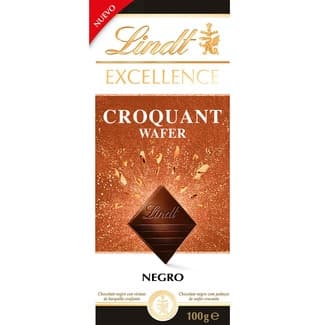 Croquant chocolate negro con barquillo tableta 100 g - Lindt Excellence