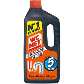 Desatascador Turbo para atascos difíciles botella 1000 ml - Wc Net