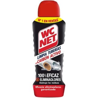 Limpia tuberías con carbón activo eliminaolores bote 700 ml - Wc Net