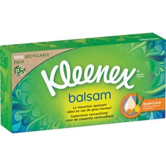 Pañuelos faciales Balsam caja 64 unidades - Kleenex