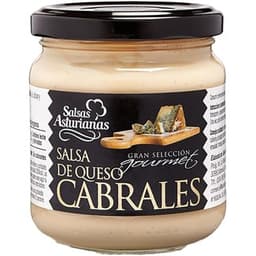 Salsa queso cabrales gran selección gourmet frasco 190 g - Salsas Asturianas