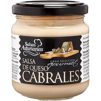 Salsa queso cabrales gran selección gourmet frasco 190 g - Salsas Asturianas