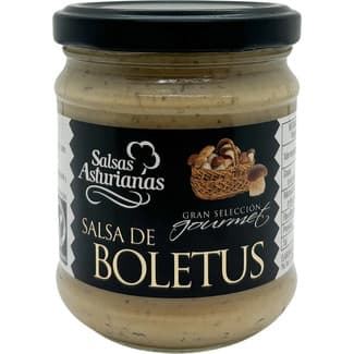 Salsa de boletus gran selección gourmet frasco 190 g - Salsas Asturianas