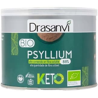 Bio Psyllium Keto fibra soluble procedente de Platango Ovata sin gluten bote 200 g - Drasanvi