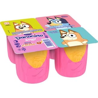 Petit maxi duo sabor fresa y plátano sin gluten pack 4 unidades 100 g - Danone Danonino