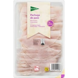 Pechuga de pavo en lonchas finas sin gluten sin lactosa envase 150 g - El Corte Ingles
