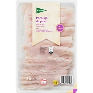 Pechuga de pavo en lonchas finas sin gluten sin lactosa envase 150 g - El Corte Ingles