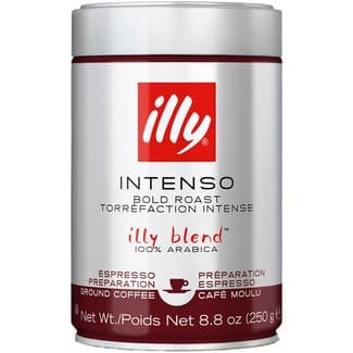 Café molido intenso 100% arábica lata 250 g - Illy