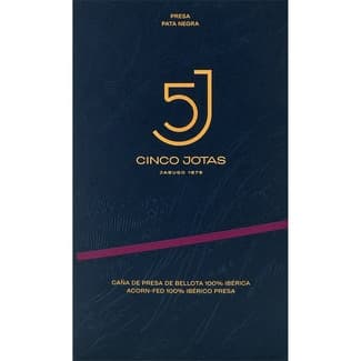 Caña de presa de bellota 100% ibérica en lonchas envase 80 g - Cinco Jotas