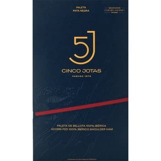 Paleta de bellota 100% ibérica en lonchas envase 80 g - Cinco Jotas