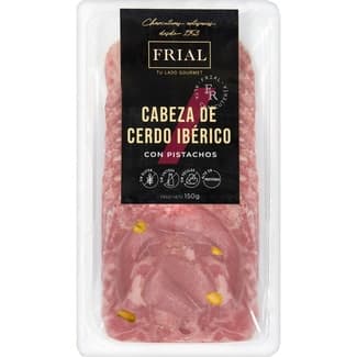 Cabeza de cerdo ibérico con pistachos sin gluten sin lactosa sobre 150 g - Frial