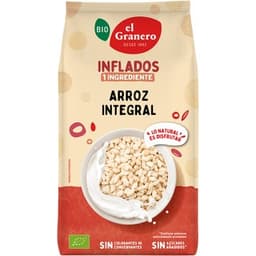 Bio arroz integral hinchado ecológico sin aceite de palma bolsa 250 g - El Granero