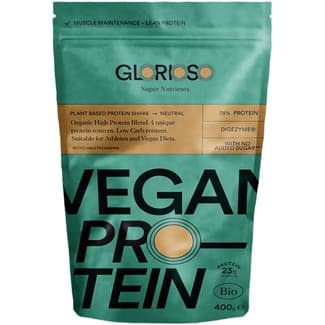 Super Nutrients proteína vegana sabor neutro ecológica sin azúcares añadidos envase 400 g - Glorioso
